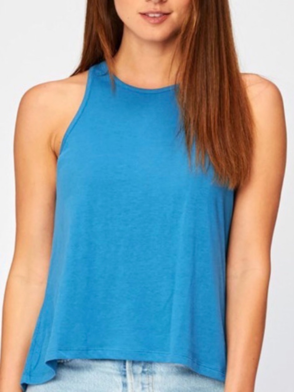 NWT XS S Threads 4 Thought Blue hi Lo tank top